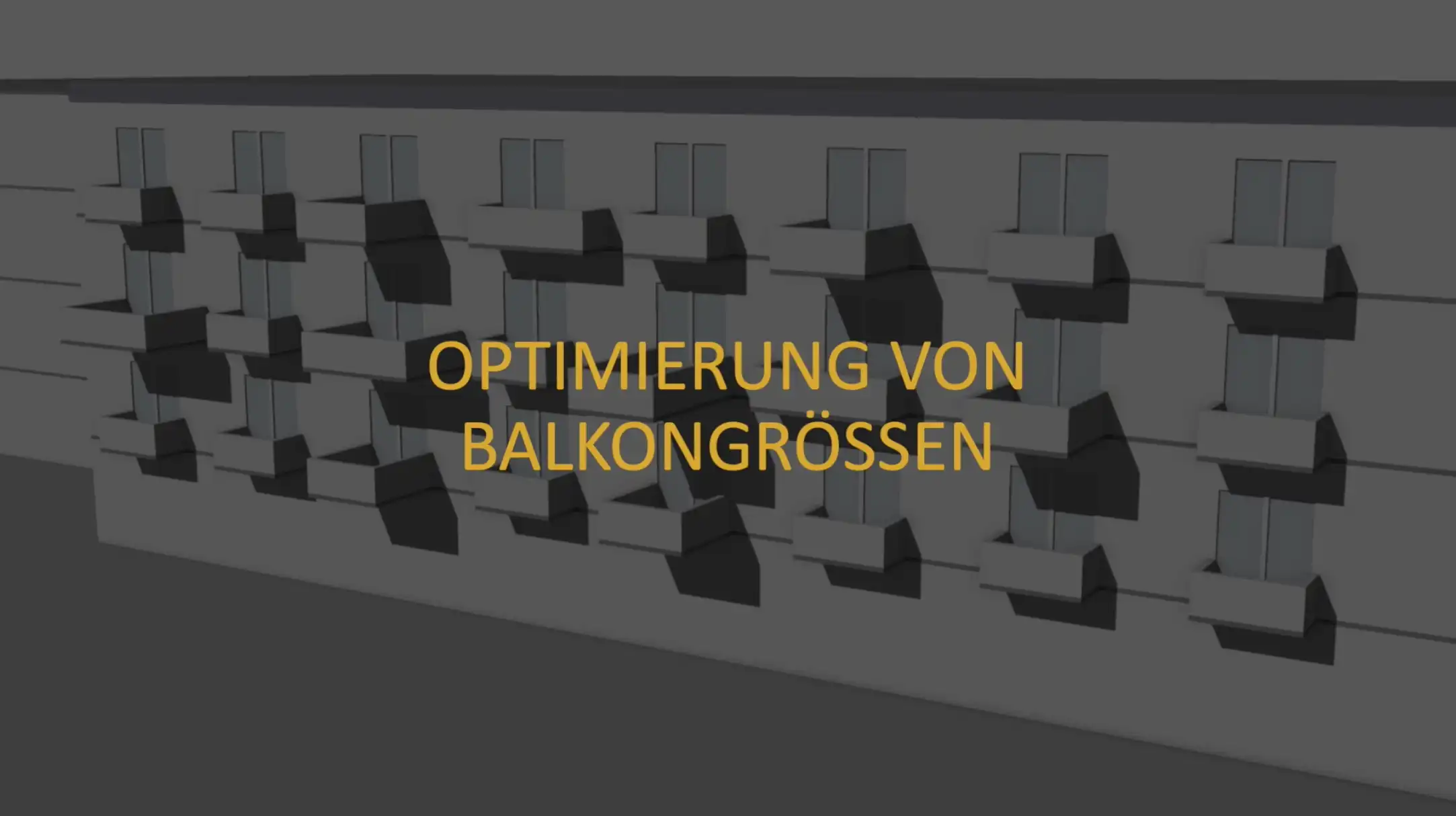 Verschattungsgutachten - Balkongrössen